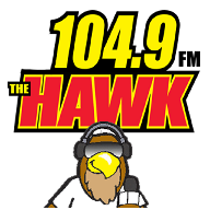 104.9 The Hawk logo