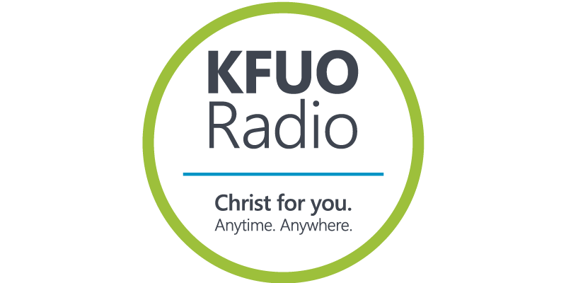 KFUO Christ for You. Anytime. Anywhere logo