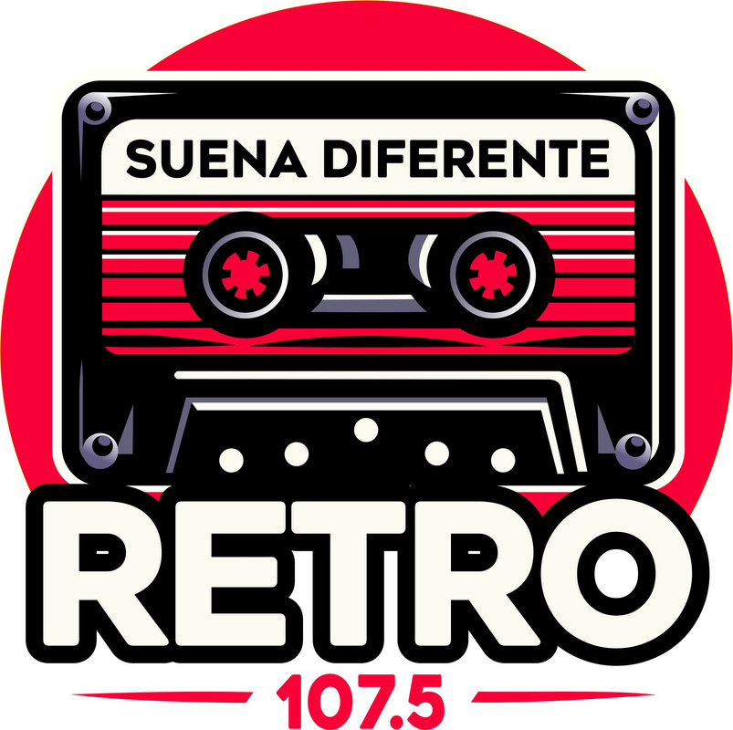 Retro 107.5 (GDL) - 107.5 FM - XHVOZ-FM - Grupo Audiorama Comunicaciones - Guadalajara, Jalisco logo