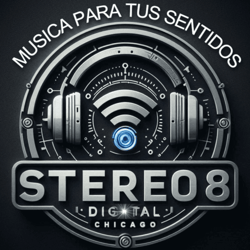 Stereo 8 Digital Radio Chicago logo